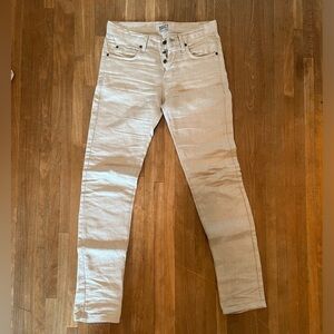 Naked & Famous Raw Linen Denim - Natural
